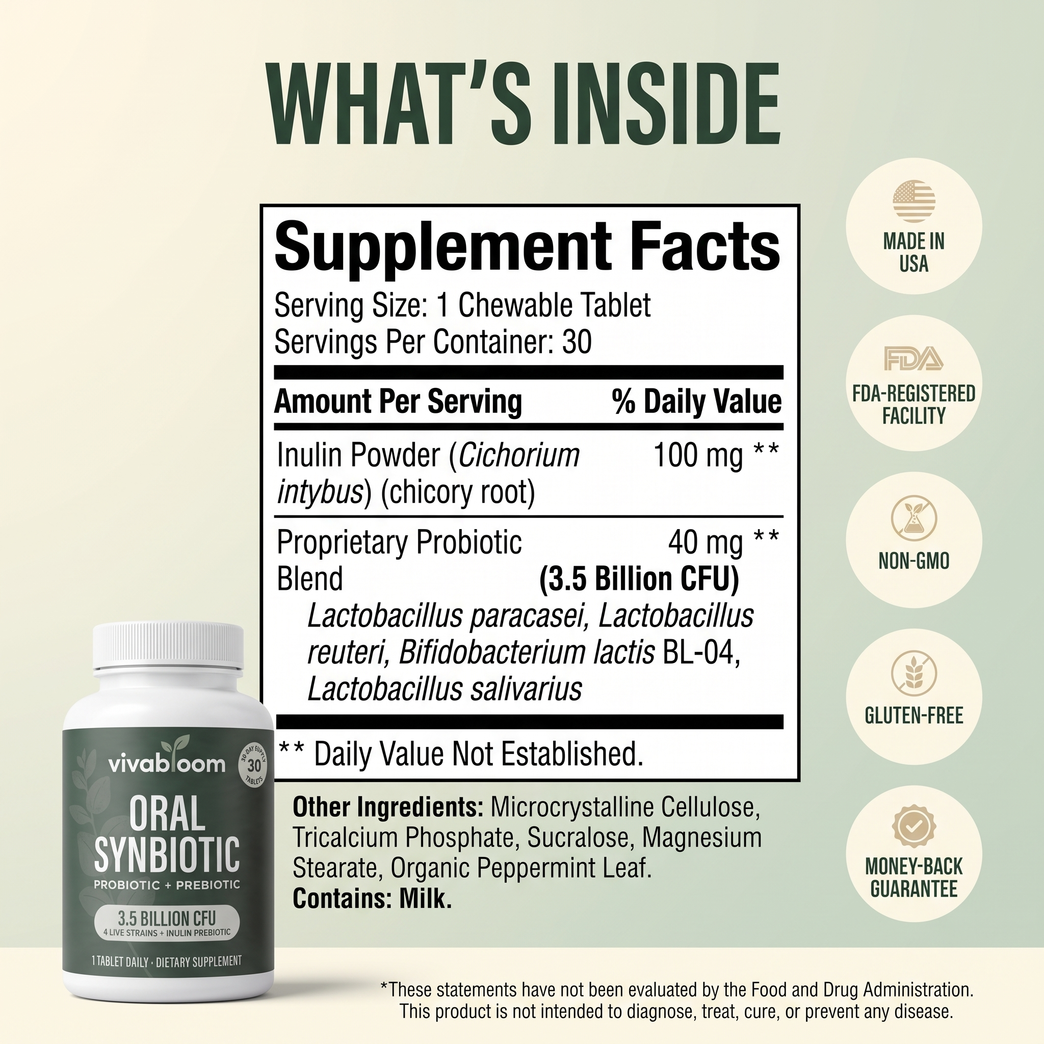 Daily Oral Synbiotic